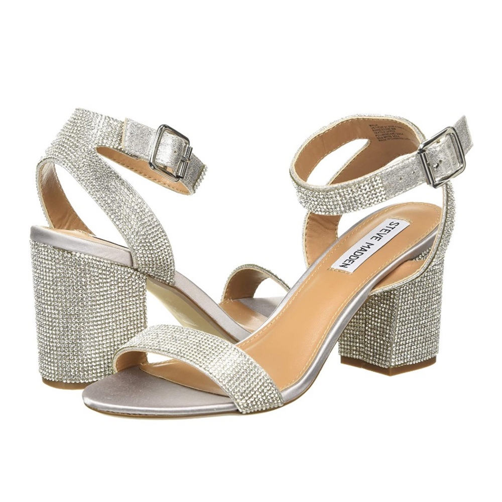 Steve Madden rhinestone heels malia